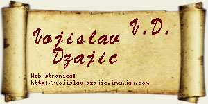 Vojislav Džajić vizit kartica